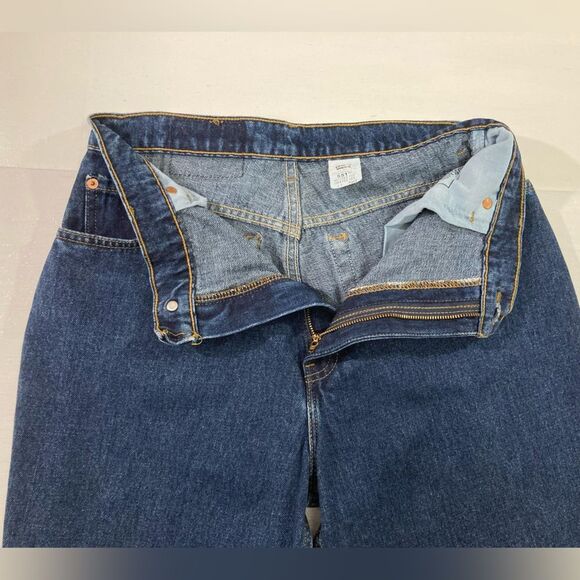 Vintage Levi’s 551 Jeans Women’s 12S Blue Denim Relaxed Tapered 90s Y2K - Picture 6 of 12
